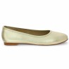 ballerine dorée femme grande taille Shoesissime, vue coté
