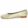 ballerine cuir doré sans noeud 42, 43, 44, 45 Shoesissime, vue intérieure