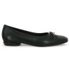 ballerine noire petit talon 42, 43, 44, 45 Shoesissime, vue coté