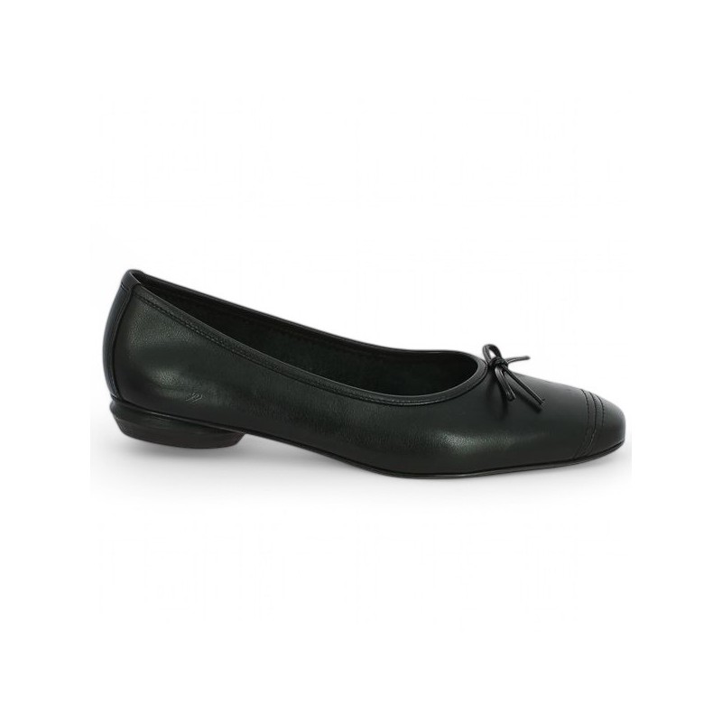 Chantal - Black ballerina small heel 42, 43, 44, 45 - Ballerinas large size - Shoesissime