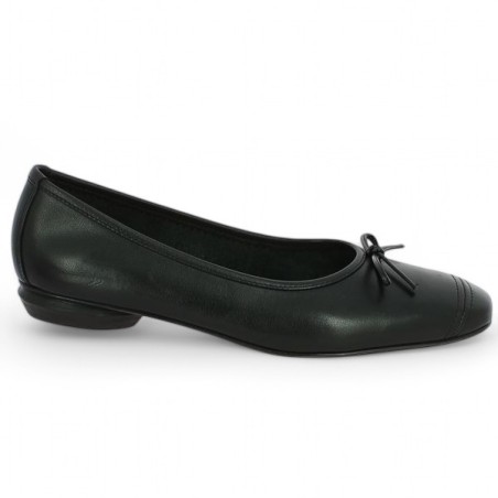 Chantal - Black ballerina small heel 42, 43, 44, 45 - Ballerinas large size - Shoesissime Chantal - Black ballerina small heel 42, 43, 44, 45 - Ballerinas large size - Shoesissime