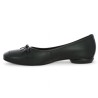 ballerine grande pointure petit talon cuir noir Shoesissime, vue intérieure
