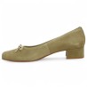chaussure grande taille petit talon velours beige Shoesissime, vue intérieure