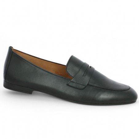 mocassin cuir noir femme grande pointure Gabor 65.213.27 Shoesissime, vue profil mocassin cuir noir femme grande pointure Gabor 65.213.27 Shoesissime, vue profil