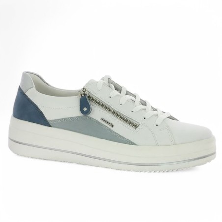D1C01-84 Baskets Remonte bleu et blanche 42, 43, 44, 45 Shoesissime, vue profil D1C01-84 Baskets Remonte bleu et blanche 42, 43, 44, 45 Shoesissime, vue profil