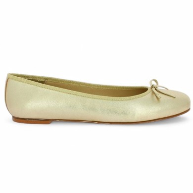 Golden Ballerinas Large Size : 42, 43, 44, 45 - Shoesissime Large Sizes Shoes