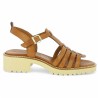 Pia - Camel leather sandal
