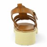 Pia - Camel leather sandal