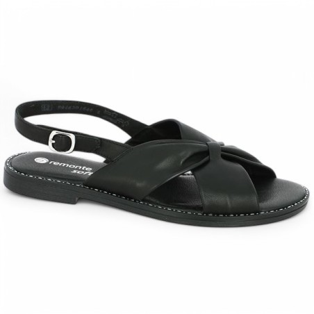 Isa - D3674 Black Sandal Remonte grande taille - Women's large size sandals - Shoesissime Isa - D3674 Black Sandal Remonte grande taille - Women's large size sandals - Shoesissime