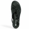 D3674-00 nu-pieds femme cuir noir grande taille Remonte Shoesissime, vue dessus