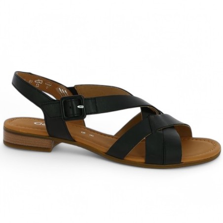 62.794.57 sandale Gabor cuir noir 42, 42.5, 43, 44 Shoesissime, vue profil 62.794.57 sandale Gabor cuir noir 42, 42.5, 43, 44 Shoesissime, vue profil