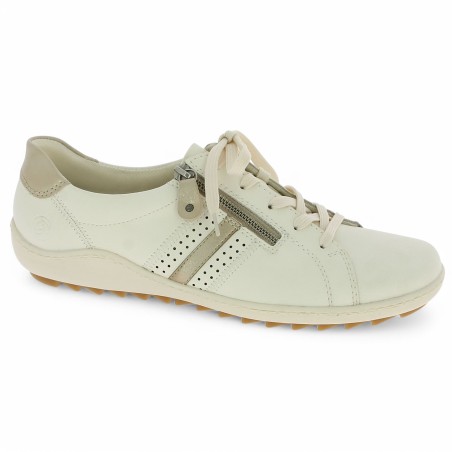 R1432-80 baskets Remonte confort blanche femme grande taille Shoesissime, vue profil R1432-80 baskets Remonte confort blanche femme grande taille Shoesissime, vue profil