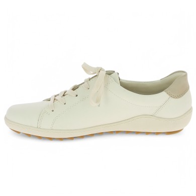 baskets confort bout rond blanche femme grande taille Shoesissime, vue intérieure