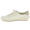 baskets confort bout rond blanche femme grande taille Shoesissime, vue intérieure