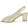 Louise - Escarpin Sandale en Cuir Doré - Ceremonial Shoes Large Sizes - Shoesissime