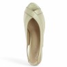 Louise - Escarpin Sandale en Cuir Doré - Ceremonial Shoes Large Sizes - Shoesissime