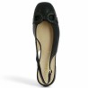 chaussure noire plate habillée grande taille femme à bijoux Shoesissime, vue dessus