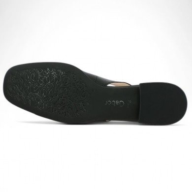Celine - Ballerine noire ouverte au talon 62.243.57 - Chaussures Gabor grande pointure - Shoesissime