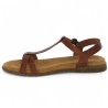 sandale plate femme grande pointure 42, 43, 44, 45 cuir camel Josef Seibel, vue intérieure