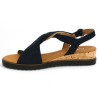 sandale Gabor velours bleu talon compensé 8, 8.5, 9, 9.5 femme Shoesissime, vue intérieure