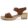 nu-pieds sabot femme 42, 43, 44, 45 cuir camel Shoesissime, vue intérieure