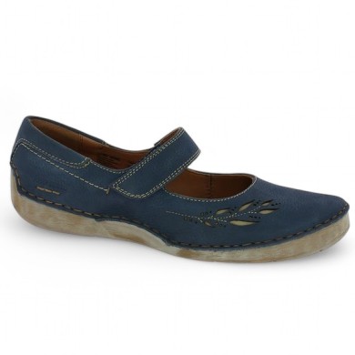 Elvira - Ballerina Fergey blue large size - Josef Seibel women's shoes - Shoesissime