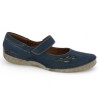 Fergey 58 Josef Seibel femme grande taille cuir bleu Shoesissime, vue profil