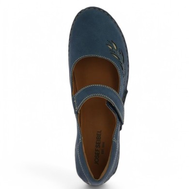 Elvira - Ballerina Fergey blue large size - Josef Seibel women's shoes - Shoesissime