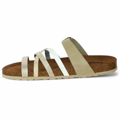 Riviera - Pink cork clapper - Mule grande pointure femme - Shoesissime