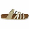 nu-pieds liège multi-brides femme grande pointure Shoesissime, vue coté