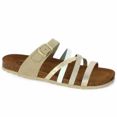 sandale liège multi-brides femme grande taille Shoesissime, vue profil