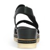 sandale confort habillée talon compensée noire femme 42, 43, 44,4 5 Shoesissime, vue arrière