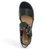 Remonte sandale compensée noire grande pointure femme Shoesissime, vue dessus