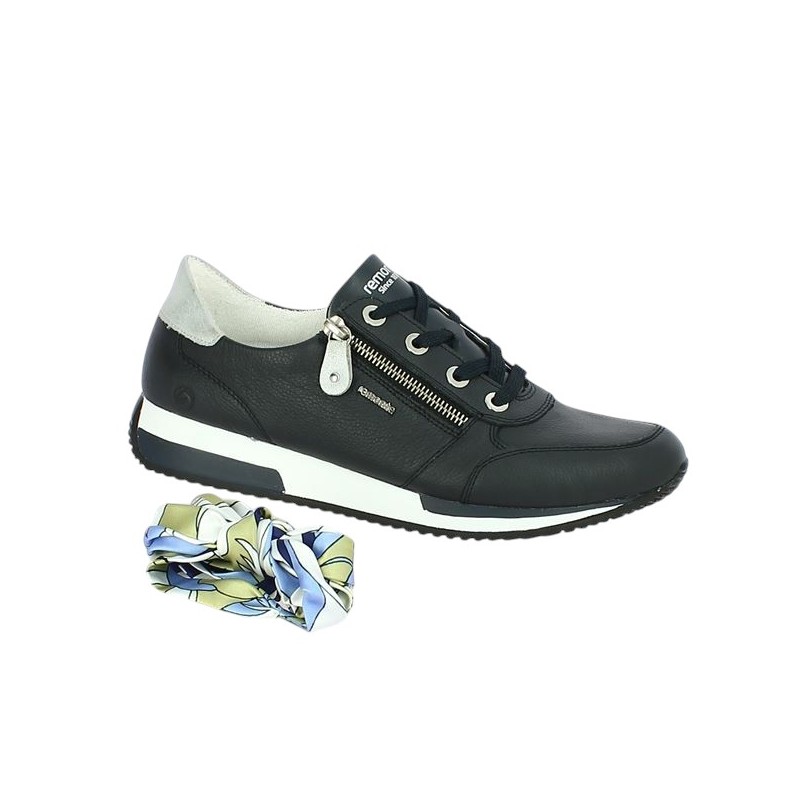 D0H11-14 sneakers bleu marine 42, 43, 44, 45 femme Shoesissime, vue profil
