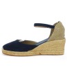 Chaussures Cordes femmes bleu marine été grande taille, vue intérieure