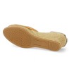 chaussures talon compensé camel 42, 43, 44, 45 femme Shoesissime, vue talon