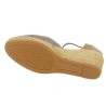 chaussures cordes femme tissu taupe grande taille toni pons Shoesissime, vue semelle