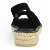chaussures petit talon corde velours noir femme 42, 43, 44, 45 Shoesissime, vue arrière