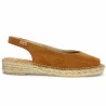 espadrille femme grande pointure marron clair Toni Pons Shoesissime, vue coté