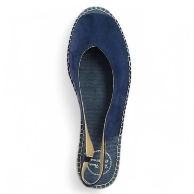 espadrilles grande pointure Toni Pons bleu talon corde femme Shoesissime, vue dessus