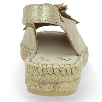 Summer - chaussures semelle corde dorée femme - Espadrilles grande taille - Shoesissime