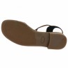 Lola - Sandale noire et léopard  - Nu-pieds Géo Reino grande taille - Shoesissime