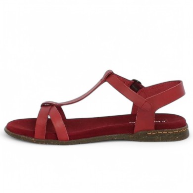 nu-pieds rouge femme grande taille Shoesissime, vue intérieure