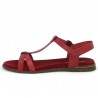 nu-pieds rouge femme grande taille Shoesissime, vue intérieure