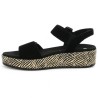 sandale plateforme noire grande pointure femme Shoesissime, vue intérieure