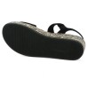 Jalia - D1N54-02 Sandale noire et rafia Remonte - Sandales compensées 42, 43, 44, 45 - Shoesissime
