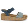 Antonella - D1N54-12 Nude-pieds bleu semelle plateforme - Chaussures Remonte grande taille - Shoesissime