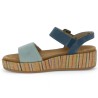 Antonella - D1N54-12 Nude-pieds bleu semelle plateforme - Chaussures Remonte grande taille - Shoesissime