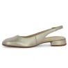 ballerine dorée bout carré grande pointure Gabor sling back Shoesissime, vue intérieure
