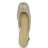 ballerine dorée ouverte au talon 42, 42.5, 43, 44 Gabor Shoesissime, vue dessus
